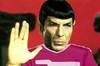 Spock sporting his new Hot Pink wicking shirt